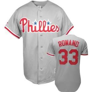 Aaron Rowand Majestic MLB Road Grey Replica Philadelphia Phillies 