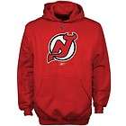 Reebok New Jersey Devils Red Primary Logo Hoody Sweatshirt   XL 