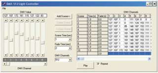 USB DMX Interface Lighting PC contrl DJ Software VM116  