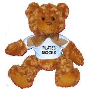  Pilates Rocks Plush Teddy Bear with BLUE T Shirt Toys 