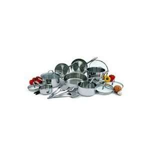  Wolfgang Puck Stainless Steel Cookware Set   18pc Kitchen 