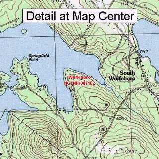  USGS Topographic Quadrangle Map   Wolfeboro, New Hampshire 