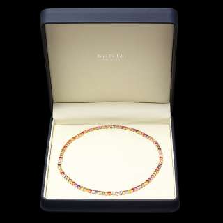 21000 CERTIFIED 14K Y GOLD 56CT SAPPHIRE 0.70CT DIAMOND NECKLACE 