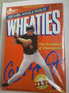   Jr Unopened Wheaties Cereal Box Baltimore Orioles 2131 Games 12 oz