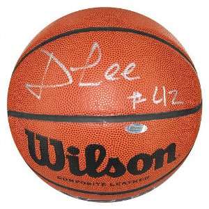  David Lee Autographed NCAA Basketball