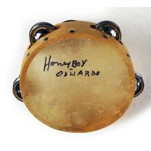    David Honeyboy Edwards Autographed Tambourine 