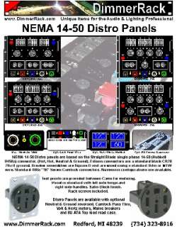 6cir 220v NEMA 14 50 Power Distribution Distro Panel  