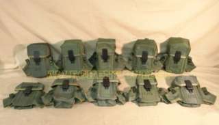 10 Military Issue Ammo Pouch W/ Alice Clips NICE  