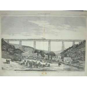  1857 CRUMLIN VIADUCT NEWPORT ABERGAVENNY RAILWAY