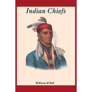 Indian Chiefs   12x18 Framed Print in Gold Frame (17x23 