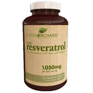 Living Orchard Naturals Resveratrol with Acai and Quercitin 60 Vcaps
