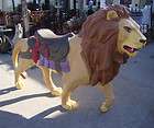 Life sized Fiberglass Lion w/ Saddle Circus Lion   Fun Display 87 x 