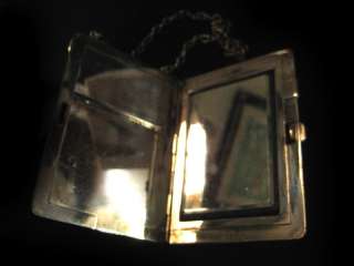 Sterling Silver Compact Purse with Mirror  