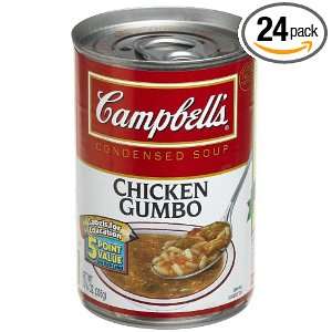 Campbells Red & White Chicken Gumbo Soup, 10.75 Ounce Can (Pack of 24 