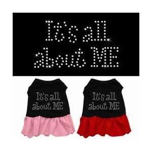  ITS ALL ABOUT ME RHINESTONE DRESS RED