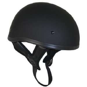  DOT Flat Black Motorcycle Skull Cap Motorcycle Half Helmet 