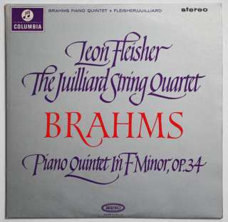 SAX 2541 FLEISHER piano JUILLIARD Brahms uk columbia  
