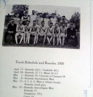   OF KENTUCKY YEARBOOK 1921 FOOTBALL BASKETBALL TRACK BASEBALL & EXTRAS