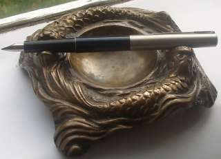 Antique Scottish Fish Bronze   Pen Stand or Ash Tray   Very Rare 
