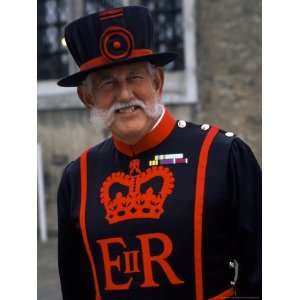  Beefeater in Costume at the Tower of London, London 