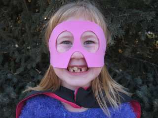 Batgirl Supergirl Superman Batman Pink Cape Mask Woman  