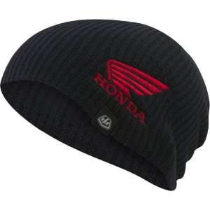 Troy Lee Designs Honda Wing Mens Beanie Casual Hat   Black / One Size 