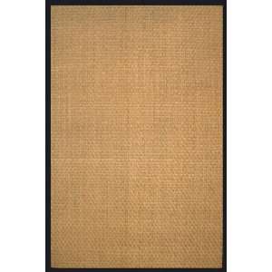  8 x 10 Seagrass Area Rug with Black Border (Beige) (8 x 