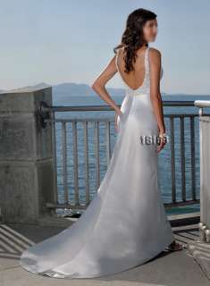 Beach Gray Silver Prom/Bridal Gown/Wedding Dress Custom size Free 