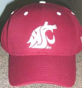 WSU/Washington Cougar NEW ERA Concealer Hat/Cap (7 1/4)  