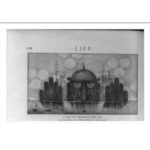  Historic Print (M) A Plan for remodeling New York for the 