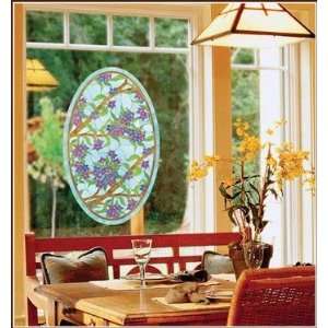   Centerpiece Accents Stained Glass Window Film by Wallpaper For Windows