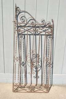 Antique Wrought Iron Gate with Shield Pattern  