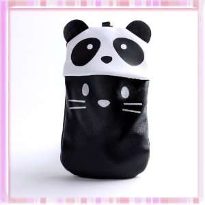  The Cat Panda Head Pu Mobile Phone Bag B0457 Beauty