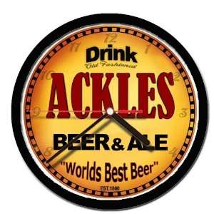  ACKLES beer and ale wall clock 