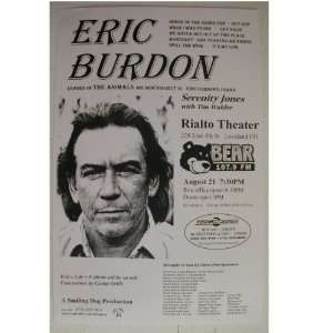  Eric Burdon Handbill Poster The Animals at Rialto Theatre 