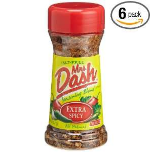 Mrs. Dash Extra Spicy Salt Free Blend, 2.5 Ounce Shakers (Pack of 6 