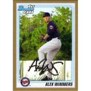    2010 Bowman Draft Picks Gold ALEX WIMMERS Rc 