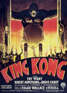 King Kong 27 x 40 Movie Poster , Fay Wray, Style H  