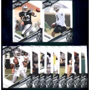  2009 Score Oakland Raiders Complete Team Set of 11 cards 