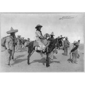   ,including woman,large dog on burro,c1914,Mexico