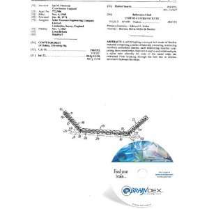  NEW Patent CD for CONVEYOR BELT 