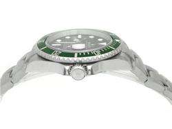 Rolex Stainless Steel Submariner Watch Green Bezel  
