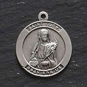    New   Set of 2 1 St Lucy Medal Pendant by Gordon