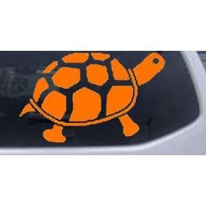 Turtle Animals Car Window Wall Laptop Decal Sticker    Orange 38in X 