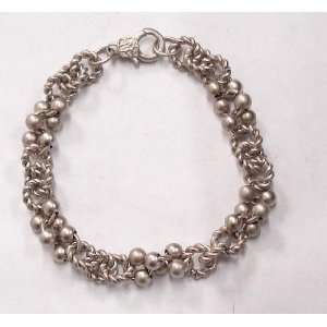  Twisted and Beaded Steel Bracelet 8 