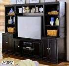 Distressed Black TV Center with 51 inch TV Console