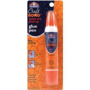  Elmers Quick Dry Dual Tip Glue Pen 1/Pkg 1 Ounce 