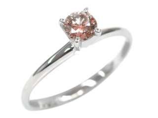 32 CT ROUND CERTIFIED PINK DIAMOND SOLITAIRE RING NEW  