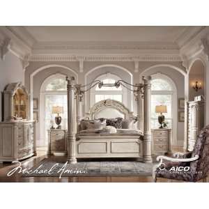  Monte Carlo II Silver Pearl Bedroom Set   Aico Furniture 