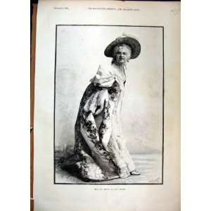   Theatre Portrait 1891 Miss Ada Rehan Lady Teazle Print